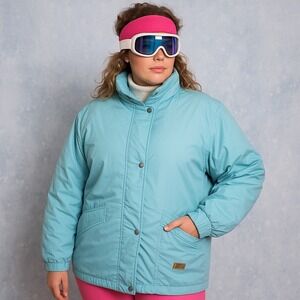 Vintage Genuine Down Puffer Jacket XXL 90s‎ Ski Snow Winter Coat Warm Insulated
